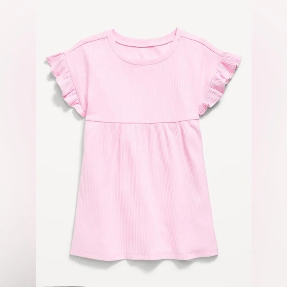 Pink Ruffle Sleeve Top